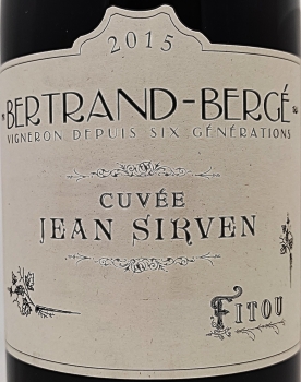 Domaine Bertrand Bergé Cuvée Jean Sirven 2015, AC Fitou, Rotwein, trocken, 0,75l